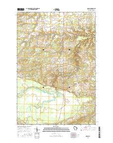 Mason Wisconsin Current topographic map, 1:24000 scale, 7.5 X 7.5 Minute, Year 2015