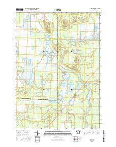 Mather Wisconsin Current topographic map, 1:24000 scale, 7.5 X 7.5 Minute, Year 2015