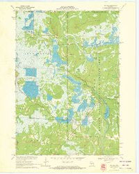 Mather Wisconsin Historical topographic map, 1:24000 scale, 7.5 X 7.5 Minute, Year 1970