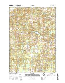Mattoon Wisconsin Current topographic map, 1:24000 scale, 7.5 X 7.5 Minute, Year 2015