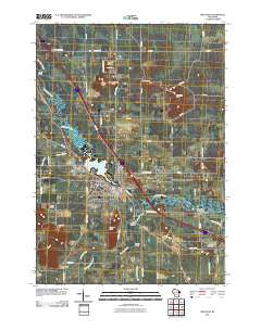 Mauston Wisconsin Historical topographic map, 1:24000 scale, 7.5 X 7.5 Minute, Year 2010