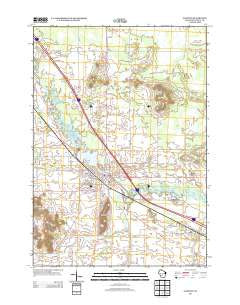 Mauston Wisconsin Historical topographic map, 1:24000 scale, 7.5 X 7.5 Minute, Year 2013