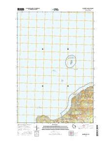 Mawikwe Bay Wisconsin Current topographic map, 1:24000 scale, 7.5 X 7.5 Minute, Year 2015