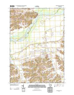 Mazomanie Wisconsin Historical topographic map, 1:24000 scale, 7.5 X 7.5 Minute, Year 2013