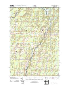 McAllister Wisconsin Historical topographic map, 1:24000 scale, 7.5 X 7.5 Minute, Year 2013