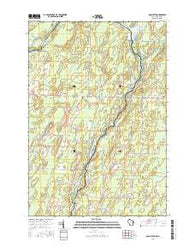 McAllister Wisconsin Current topographic map, 1:24000 scale, 7.5 X 7.5 Minute, Year 2016