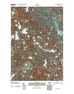 McNaughton Wisconsin Historical topographic map, 1:24000 scale, 7.5 X 7.5 Minute, Year 2010