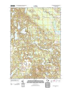 McNaughton Wisconsin Historical topographic map, 1:24000 scale, 7.5 X 7.5 Minute, Year 2013