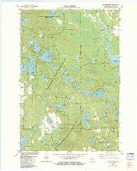 Mc Naughton Wisconsin Historical topographic map, 1:24000 scale, 7.5 X 7.5 Minute, Year 1982