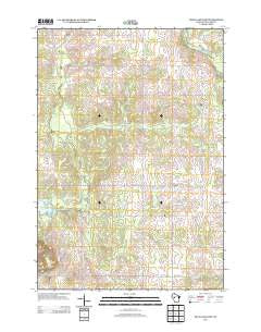 Mead Lake East Wisconsin Historical topographic map, 1:24000 scale, 7.5 X 7.5 Minute, Year 2013