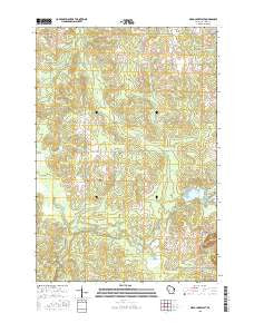 Mead Lake West Wisconsin Current topographic map, 1:24000 scale, 7.5 X 7.5 Minute, Year 2015