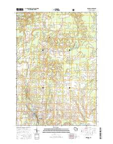 Medford Wisconsin Current topographic map, 1:24000 scale, 7.5 X 7.5 Minute, Year 2015