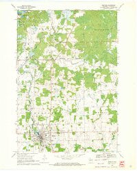 Medford Wisconsin Historical topographic map, 1:24000 scale, 7.5 X 7.5 Minute, Year 1969