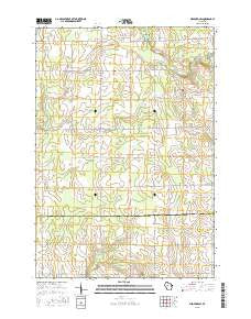 Medford SW Wisconsin Current topographic map, 1:24000 scale, 7.5 X 7.5 Minute, Year 2015