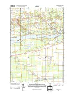 Meehan Wisconsin Historical topographic map, 1:24000 scale, 7.5 X 7.5 Minute, Year 2013