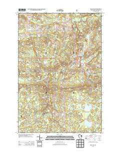 Mellen Wisconsin Historical topographic map, 1:24000 scale, 7.5 X 7.5 Minute, Year 2013