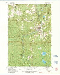 Mellen Wisconsin Historical topographic map, 1:24000 scale, 7.5 X 7.5 Minute, Year 1967