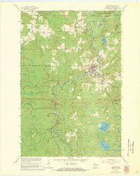 Mellen Wisconsin Historical topographic map, 1:24000 scale, 7.5 X 7.5 Minute, Year 1967