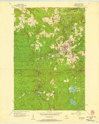 Mellen Wisconsin Historical topographic map, 1:24000 scale, 7.5 X 7.5 Minute, Year 1956