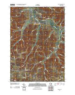 Melvina Wisconsin Historical topographic map, 1:24000 scale, 7.5 X 7.5 Minute, Year 2010
