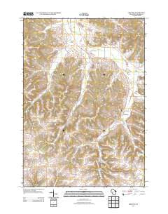 Melvina Wisconsin Historical topographic map, 1:24000 scale, 7.5 X 7.5 Minute, Year 2013