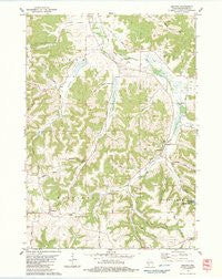 Melvina Wisconsin Historical topographic map, 1:24000 scale, 7.5 X 7.5 Minute, Year 1983