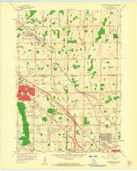 Menomonee Falls Wisconsin Historical topographic map, 1:24000 scale, 7.5 X 7.5 Minute, Year 1958