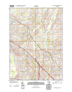Menomonee Falls Wisconsin Historical topographic map, 1:24000 scale, 7.5 X 7.5 Minute, Year 2013