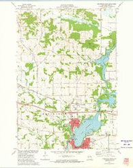 Menomonie North Wisconsin Historical topographic map, 1:24000 scale, 7.5 X 7.5 Minute, Year 1972