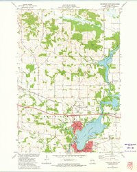 Menomonie North Wisconsin Historical topographic map, 1:24000 scale, 7.5 X 7.5 Minute, Year 1972