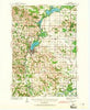 Menomonie Wisconsin Historical topographic map, 1:62500 scale, 15 X 15 Minute, Year 1940