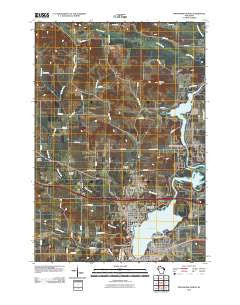 Menomonie North Wisconsin Historical topographic map, 1:24000 scale, 7.5 X 7.5 Minute, Year 2010