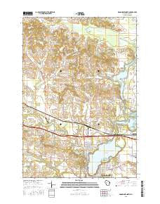 Menomonie North Wisconsin Current topographic map, 1:24000 scale, 7.5 X 7.5 Minute, Year 2015