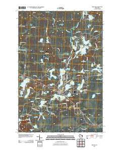 Mercer Wisconsin Historical topographic map, 1:24000 scale, 7.5 X 7.5 Minute, Year 2010