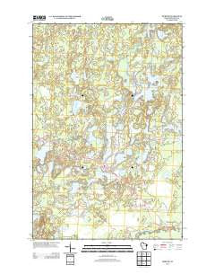 Mercer Wisconsin Historical topographic map, 1:24000 scale, 7.5 X 7.5 Minute, Year 2013