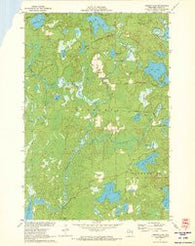 Mercer Lake Wisconsin Historical topographic map, 1:24000 scale, 7.5 X 7.5 Minute, Year 1971