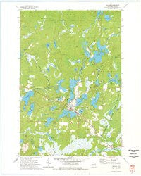 Mercer Wisconsin Historical topographic map, 1:24000 scale, 7.5 X 7.5 Minute, Year 1973