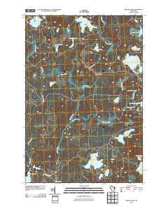 Mercer Lake Wisconsin Historical topographic map, 1:24000 scale, 7.5 X 7.5 Minute, Year 2010