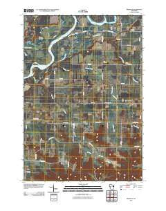 Meridean Wisconsin Historical topographic map, 1:24000 scale, 7.5 X 7.5 Minute, Year 2010