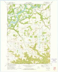 Meridean Wisconsin Historical topographic map, 1:24000 scale, 7.5 X 7.5 Minute, Year 1972