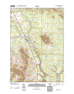 Merrillan Wisconsin Historical topographic map, 1:24000 scale, 7.5 X 7.5 Minute, Year 2013