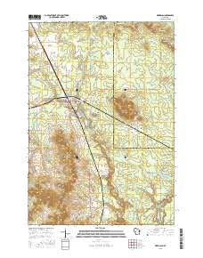 Merrillan Wisconsin Current topographic map, 1:24000 scale, 7.5 X 7.5 Minute, Year 2015