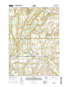 Merton Wisconsin Current topographic map, 1:24000 scale, 7.5 X 7.5 Minute, Year 2015