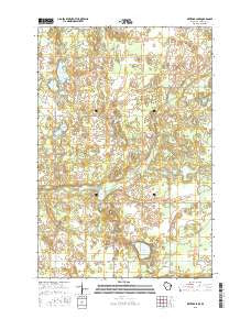 Metzger Lake Wisconsin Current topographic map, 1:24000 scale, 7.5 X 7.5 Minute, Year 2015
