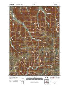 Middle Ridge Wisconsin Historical topographic map, 1:24000 scale, 7.5 X 7.5 Minute, Year 2010