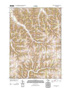 Middle Ridge Wisconsin Historical topographic map, 1:24000 scale, 7.5 X 7.5 Minute, Year 2013