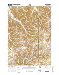 Middle Ridge Wisconsin Current topographic map, 1:24000 scale, 7.5 X 7.5 Minute, Year 2016