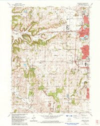Middleton Wisconsin Historical topographic map, 1:24000 scale, 7.5 X 7.5 Minute, Year 1983