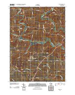 Mifflin Wisconsin Historical topographic map, 1:24000 scale, 7.5 X 7.5 Minute, Year 2010