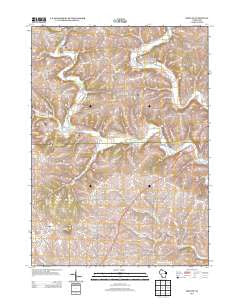 Mifflin Wisconsin Historical topographic map, 1:24000 scale, 7.5 X 7.5 Minute, Year 2013